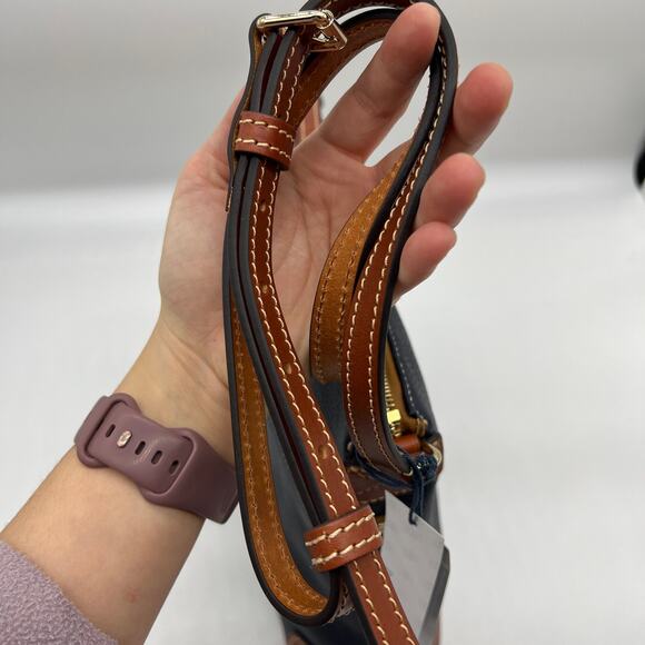 Dooney & Bourke Pebble Leather Crossbody Handbags Midnight Blue - Picture 8 of 12